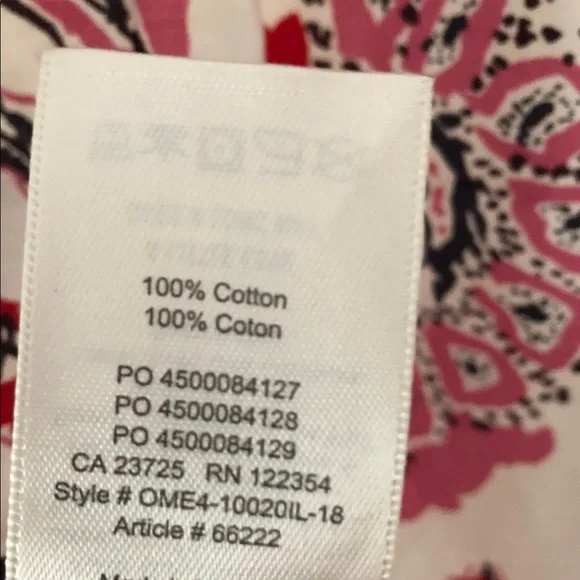 Wilfred Pink and Gray Paisley Tie-Front Crop Top - Picture 6 of 6